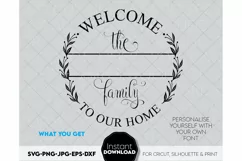 Monogram SVG, Family name SVG, Family svg, Last name svg Product Image 3