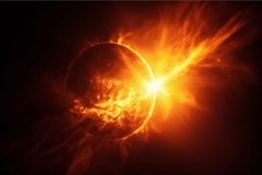 Majestic solar flare eruption on sun Product Image 1