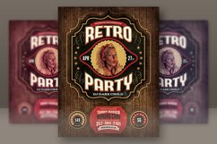 Retro Party Flyer Template Product Image 1