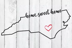 North Carolina Home Sweet Home SVG | State Pride SVG Product Image 3