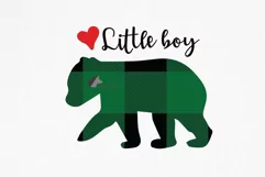 Bear family clipart. Plaid mama bear and family match shirt Product Image 10