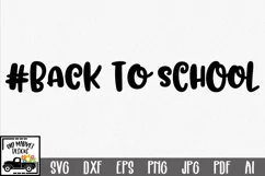 #Back to School SVG Cut File - DXF EPS PNG JPG AI PDF Product Image 1