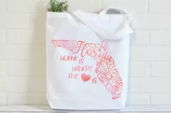Florida Mandala SVG File - Home is Where the Heart Is SVG Product Image 4