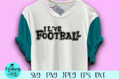 I love football svg, football svg Product Image 1