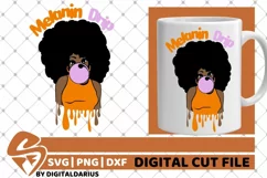 Melanin Drip svg, Black Woman svg, Melanin Poppin, Dripping Product Image 2