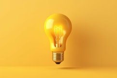 Idea Light Bulp Background Wallpaper Product Image 1