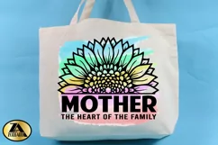 Mom Sublimation Mothers day PNG Mother Watercolor Sunflower Product Image 2