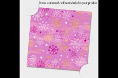 12 Winter Pattern Digital Papers in Pink and Yellow Color Product Image 2