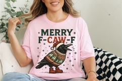 FCAWF Funny Crow PNG, Merry FCAWF Png, Funny Adult Christmas Product Image 4