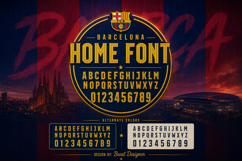 FCB FC Barcelona 2026 Font Jersey Font Product Image 1