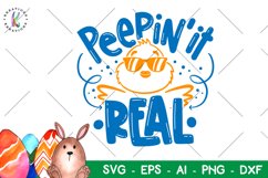 Easter svg Peepin'it Real svg Peeps svg Happy Easter Product Image 1