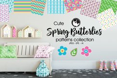 SPRING-BUTTERFLIES, digital papers Product Image 1