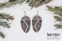 Moroccan Two Part Laser Engraved Earrings Product Image 1