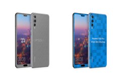 Huawei P20 Pro Vinyl Skin Design Mockup 2018 Front-Back Angl Product Image 2