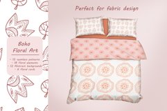 Boho Floral Art - Flowers and Leaves Clipart, Digital Paper Product Image 13