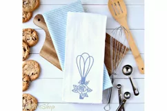 Baking svg, Floral Whisk svg, Kitchen svg, Cooking svg Product Image 2
