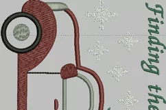 Perfect Christmas Tree Mug Rug or Doorknob Hanger Pattern - Machine Embroidery & Applique Product Image 2