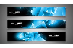 banner collection. abstract background with luminous blue Product Image 1