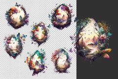 watercolor fantasy landscape clipart png sublimation Product Image 2