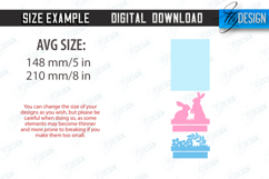 Easter 3D Layered Card Bundle | Pop Up Easter Bunny Card SVG Product Image 9