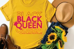 Black Queen SVG PNG EPS DXF Black Woman SVG BLACK GIRL MAGIC Product Image 6