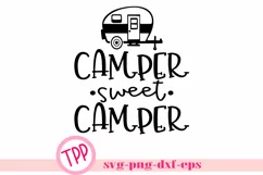 Camping svg Camper Sweet Camper svg png dxf eps Product Image 2