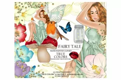 Fairy Tale Spring Clip Art Planner Girl Clip Art Fashion Product Image 1