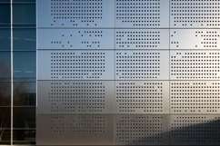 Closeup Commercial Building Fascia Signboard Mockup Product Image 1