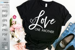 Love One Another - Sign - Shirt - Tumbler - Cutting File Product Image 1