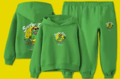 kids hoodie and JOGGER TROUSERS Mockup PSD templates Product Image 6