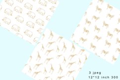 African Animals Digital Paper. Animals Seamless Patterns Product Image 1