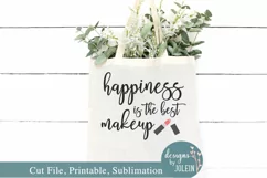 Happiness is the best makeup SVG, Sublimation, Printable, Product Image 2