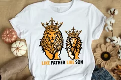 Fathers Day SVG PNG DXF EPS Like Father Like Son SVG Files Product Image 3