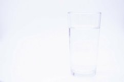 Transparent glass with clear water. Copy space Product Image 1
