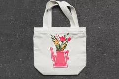 Garden Sublimation, Watering can PNG, Flowers bouquet Sublim Product Image 4