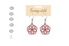 Earrings Template SVG Product Image 1