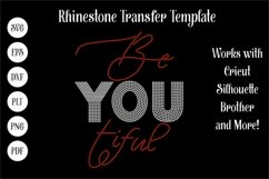 BeYOUtiful Rhinestone SVG Template Product Image 1