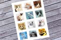 Vintage Cats, Printable images, Square Images, Downloadable Product Image 2