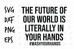 Future of our world is literally in your hands SVG design Product Image 1