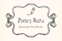 Poetry Hand Handwritten Font Product Image 1