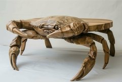 Artistic wooden crab table design Product Image 1