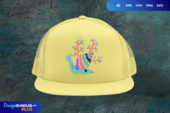 Snail Folk Art SVG Product Image 2