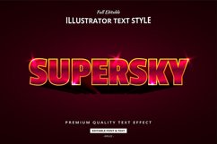 Modern Heroes Supersky 3d Illustrator Text Style Effect Product Image 1