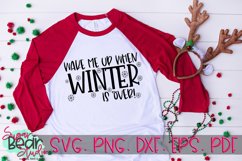 Wake Me Up When Winter is Over - A Winter SVG Product Image 1