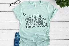 Auntie Shark SVG DXF PNG Cut File Product Image 2