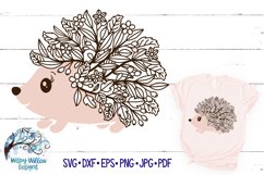 Floral Hedgehog SVG | Animal Mandala Cut File Product Image 1