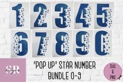 3D star number bundle| Paper cutting | 3d number SVG Product Image 1