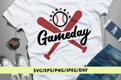 Gameday - Baseball SVG EPS DXF PNG Cutting Files Product Image 1