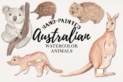Australian Animals Watercolors Clipart Elements Kangaroo Product Image 1