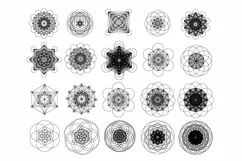 20 Geometric symbols & Shapes, Chakra, Magical Product Image 2